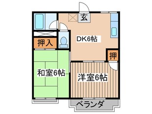 コ－ポ冨士の物件間取画像